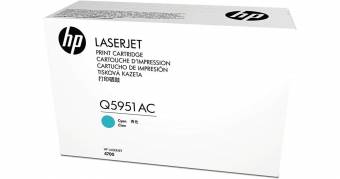 Картридж HP Q5951AC оригинальный синий для принтеров HP Laserjet 4700
