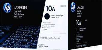 Комплект картриджей HP Q2610D 10A оригинальный чёрный для принтеров HP LaserJet 2300 | HP LaserJet 2300D | HP LaserJet 2300DN | HP LaserJet 2300DTN | HP LaserJet 2300L | HP LaserJet 2300N