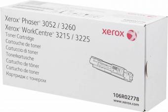 Картридж Xerox 106R02778 оригинальный чёрный для принтеров Xerox Phaser 3052 | Xerox Phaser 3260 | Xerox WorkCentre 3215 | Xerox WorkCentre 3225