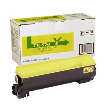 Картридж Kyocera 1T02HGAEU0 TK-570Y оригинальный желтый для принтеров Kyocera FS-C5400DN