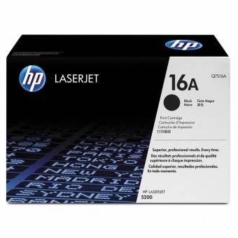 Картридж HP Q7516A 16A оригинальный чёрный для принтеров HP Laserjet 5200