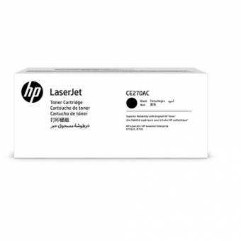 Картридж HP CE270AC оригинальный чёрный для принтеров HP LaserJet Enterprise CP5525