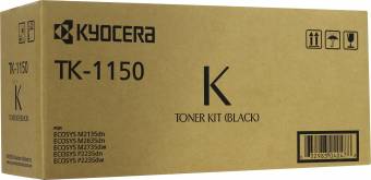 Картридж Kyocera 1T02RV0NL0 TK-1150 оригинальный чёрный для принтеров Kyocera ECOSYS P2235d | Kyocera ECOSYS P2235dn | Kyocera ECOSYS P2235dw | Kyocera ECOSYS M2135dn | Kyocera ECOSYS M2635dn | Kyocera ECOSYS M2635dw | Kyocera ECOSYS M2735dw