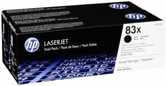 Комплект картриджей HP CF283XF (CF283XD) 83X оригинальный чёрный для принтеров HP Laserjet Pro M201 | HP Laserjet Pro MFP M225