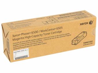 Картридж Xerox 106R01602 оригинальный для принтеров Xerox Phaser 6500, Xerox WorkCentre 6505