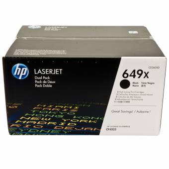 Комплект картриджей HP CE260XD 649X оригинальный чёрный для принтеров HP LaserJet Enterprise CP4525