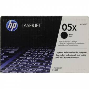 Картридж HP CE505X 05X оригинальный чёрный для принтеров HP LASERJET P2055