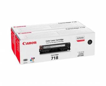 Картридж Canon 2662B005 718 Bk Twin оригинальный чёрный для принтеров Canon i-Sensys LBP7200 | Canon i-Sensys LBP7200С | Canon i-Sensys LBP7660С | Canon i-Sensys LBP7680С | Canon i-Sensys MF8330C | Canon i-Sensys MF8340C | Canon i-Sensys MF8350C | Canon i