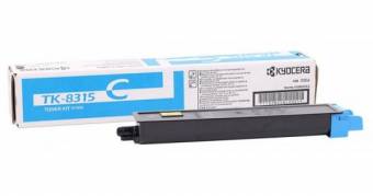 Картридж Kyocera 1T02MVCNL0 TK-8315C оригинальный синий для принтеров Kyocera TASKalfa 2550ci