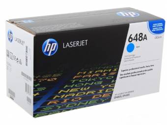 Картридж HP CE261A 648A оригинальный синий для принтеров HP LaserJet Enterprise CP4025 | HP LaserJet Enterprise CP4525