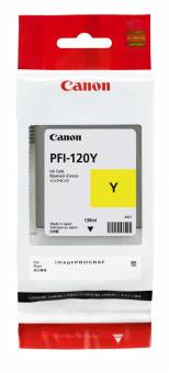 Картридж Canon 2888C001 PFI-120Y оригинальный желтый для принтеров Canon imagePROGRAF TM-200 | Canon imagePROGRAF TM-205 | Canon imagePROGRAF TM-300 | Canon imagePROGRAF TM-305