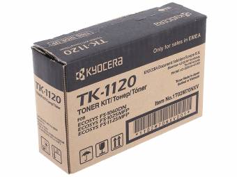 Картридж Kyocera TK-1120 оригинальный для принтеров Kyocera Ecosys FS-1060DN / FS-1025MFP / FS-1125MFP