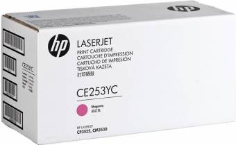 Картридж HP CE253AC (CE253YC) 504A оригинальный красный для принтеров HP LASERJET CP3525 | HP LASERJET CM 3530