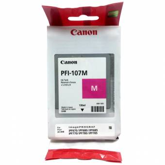 Картридж Canon 6707B001 PFI-107M оригинальный красный для принтеров Canon ImagePROGRAF iPF670 | Canon ImagePROGRAF iPF680 | Canon ImagePROGRAF iPF685 | Canon ImagePROGRAF iPF770 | Canon ImagePROGRAF iPF780 | Canon ImagePROGRAF iPF785