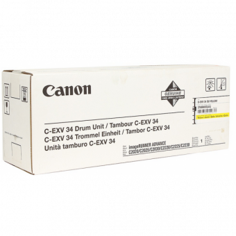 Фотобарабан Canon 3789B003 C-EXV34 Drum Y оригинальный желтый для принтеров Canon imageRUNNER ADVANCE C2020 | Canon imageRUNNER ADVANCE C2025 | Canon imageRUNNER ADVANCE C2030 | Canon imageRUNNER ADVANCE C2220 | Canon imageRUNNER ADVANCE C2225 | Canon ima