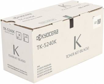 Картридж Kyocera TK-5240K оригинальный для принтеров Kyocera  ECOSYS M5526cdw, ECOSYS M5526cdn, ECOSYS P5026cdn, ECOSYS P5026cdw