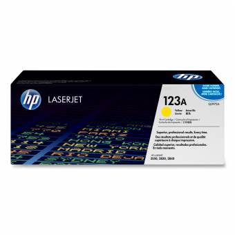 Картридж HP Q3972A 123A оригинальный жёлтый для принтеров HP Laserjet 2550 | HP Laserjet 2820 | HP Laserjet 2840