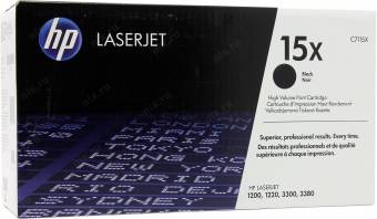 Картридж HP C7115X 15X оригинальный чёрный для принтеров HP LASERJET 1200 | HP LASERJET 1220 | HP LASERJET 3300 | HP LASERJET 3380