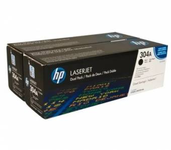Картридж HP CC530AD/2 304A оригинальный чёрный для принтеров HP LASERJET CP2025 | HP LASERJET CM2320 mfp